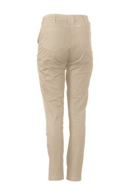 Mid Rise Stretch Ladies Cotton Pants (4 Colours)